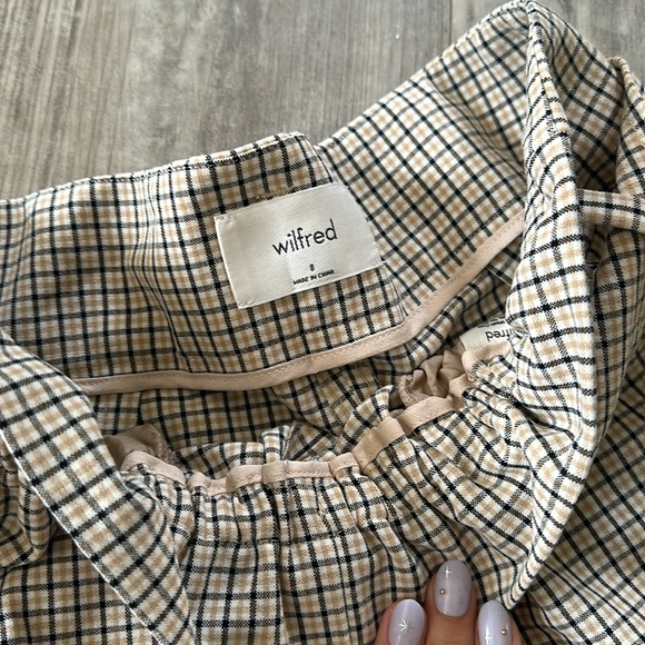 WILFRED ARITZIA PAPER BAG PLAID SHORTS NWOT - Picture 6 of 9